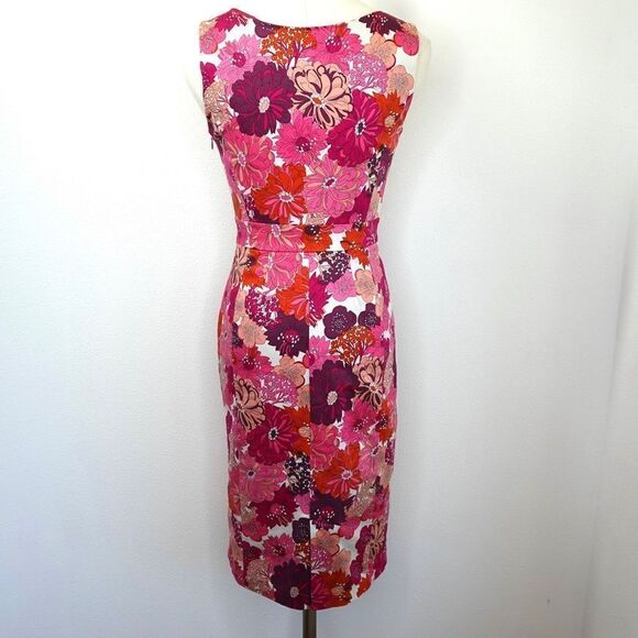 Liberty of London for Target Pink Floral Bodycon Dress Sz 2 Like New - Picture 5 of 16